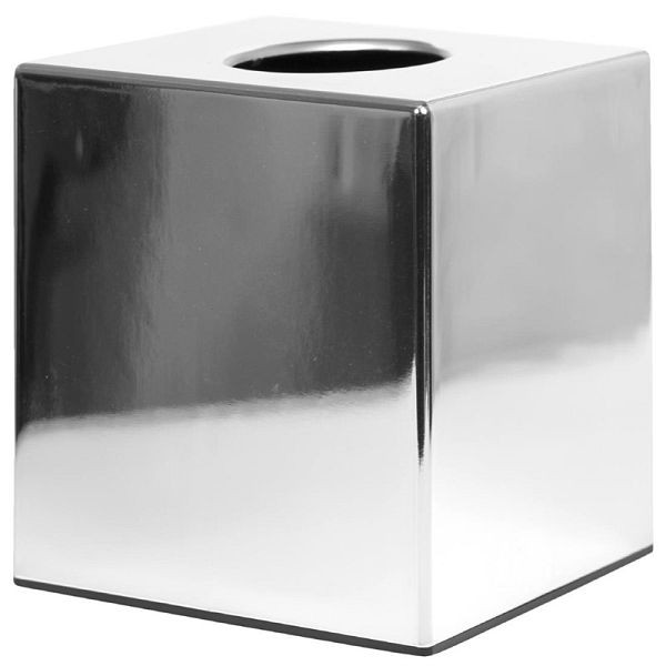 Boléro boîte à mouchoirs cube chrome, CC493