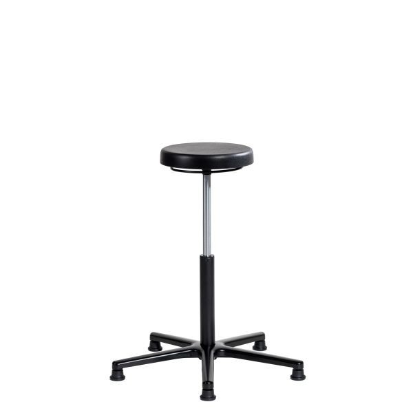 Tabouret de travail SOFAME ERGOLINE avec patins, hauteur d'assise 54-80 cm, piètement aluminium, W050110002