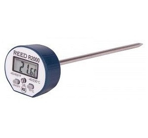REED digitaler Einstech-Thermometer, rostfrei, -40 bis 450°F (-40 bis 230°C), wasserdicht, R2000