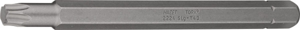 Embout Hazet, hexagonal plein 8 (5/16 pouce), profil intérieur TORX®, T40, version longue, taille de clé : T40, 2224SLG-T40