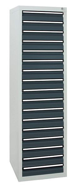 armoire à tiroirs émoussés série STS 410, RAL 7035/7016, 17 tiroirs (17x100 mm), 7105171