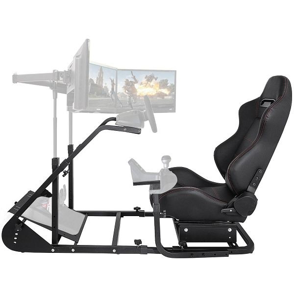 VEVOR RS6 Racing Simulator Cockpit Gaming Chair avec support dynamique en acier au carbone, YXZRS6SCMNQZJZH01V0