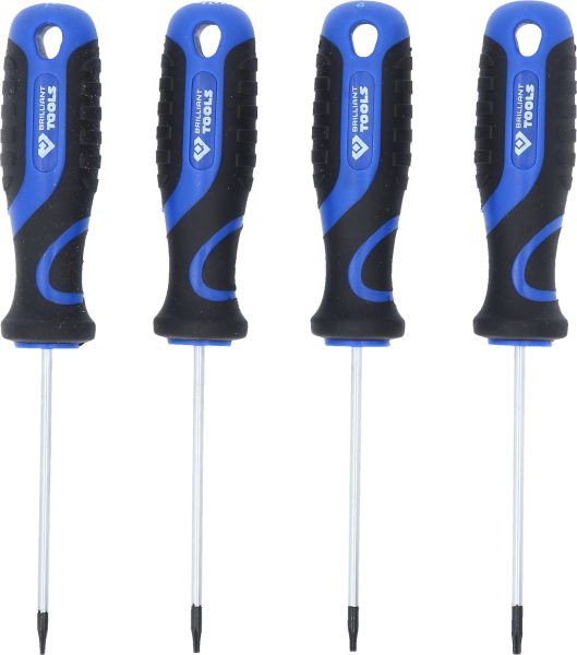 Brilliant Tools Jeu de 4 tournevis, profil Torx, BT034004