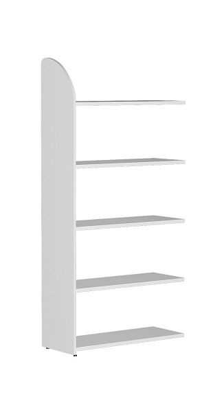 Kerkmann DANTE étagère champ 1900 x 800 mm 5 étagères, blanc, 50970610