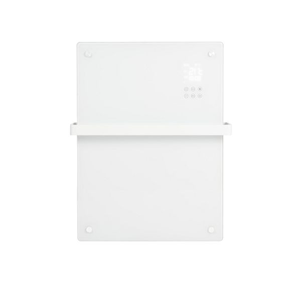 Radiateur sèche-serviettes Eurom Alutherm Sani Verre 800 WiFi blanc, 361230