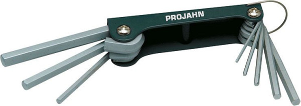 Jeu de fentes pour goupilles d'angle Projahn à l'intérieur de l'hexagone dans un support pliable 2.5-10mm 8 pièces, 3619