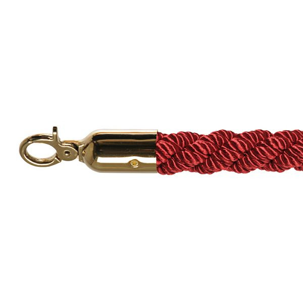 VEBA cordon de barrière luxe rouge, laiton, Ø 3cm, longueur 157 cm, 10102RB