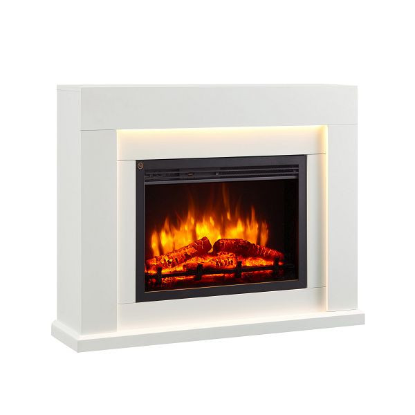 Cheminée électrique RICHEN Elektra, 2000 W, blanche, EF119B-MT119F