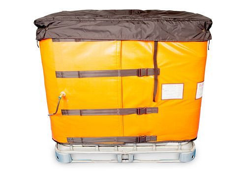 Chemise chauffante DENIOS pour IBC, protection antidéflagrante T4, 4060 - 4310 mm, 960 watts, 280-715