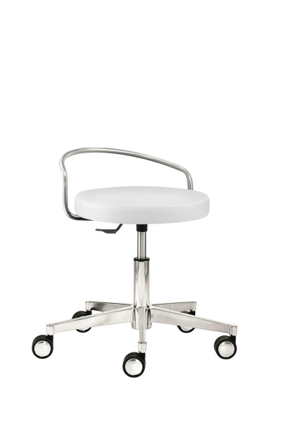 Tabouret pivotant fonctionnel Mayer Sitzmöbel , siège avec dossier, blanc polaire, 1294_30582