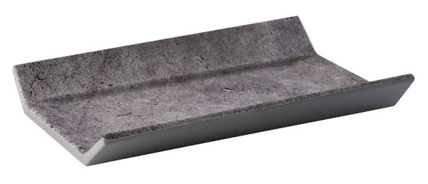 Plateau APS GN 1/4 -ELEMENT-, 26,5 x 16,2 cm, hauteur : 3,5 cm, mélamine, coloris : aspect béton, 84403
