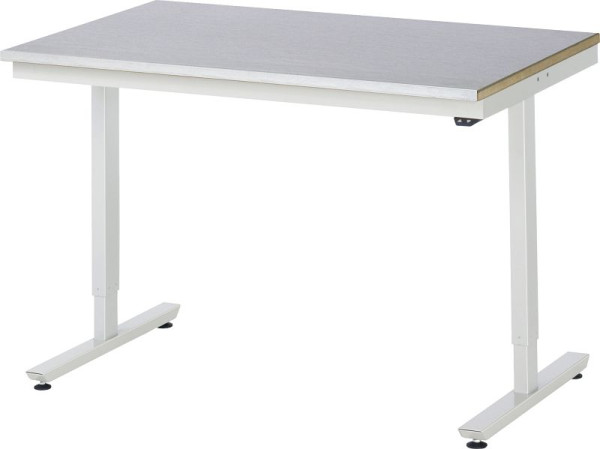 Table de travail RAU série adlatus 150, L1250 x P800 x H720-1120 mm, 08-AT-125-080-ES