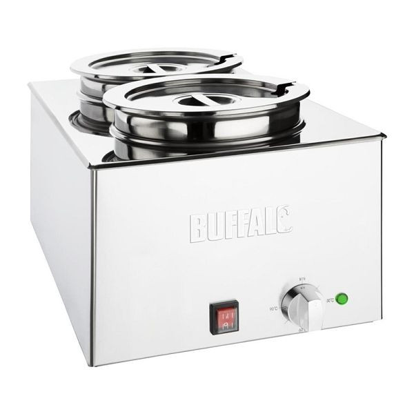Buffalo Bain-Marie avec 2 bols de 5,2 L, FT695