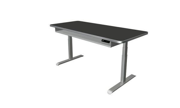 Kerkmann table debout/assise Move 4 Premium, L 1800 x P 800 mm, réglable en hauteur électriquement de 620 à 1270 mm, anthracite, 10320513