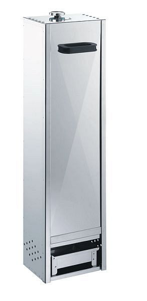 Four à fumer Peetz en acier inoxydable avec glissière, HxLxP: 100cm x 26cm x 21cm, 34009