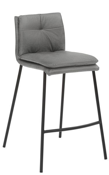 Tabouret Mayer Sitzmöbel 1231, structure 4 pieds noir, gris clair, 1231_V3_30084