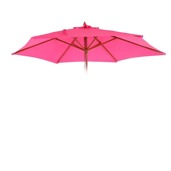 Housse de rechange Mendler pour parasol Florida, housse de rechange pour housse de parasol, Ø 3m polyester 6 lattes, rose, 81652