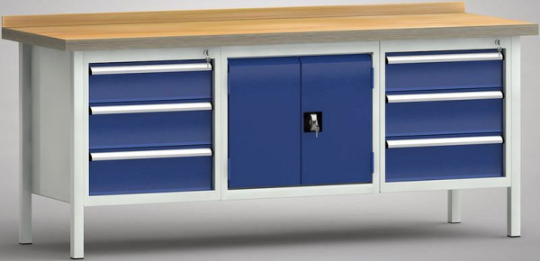 Etabli standard KLW - 2000 x 700 x 840 mm L x P x H, WS239N-2000M40-E7025