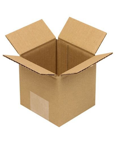 Boîte pliante en carton ondulé TransPak 1 paroi, dimensions intérieures 100 x 100 x 100 mm, qualité 1.10B, paquet de 50, 299201