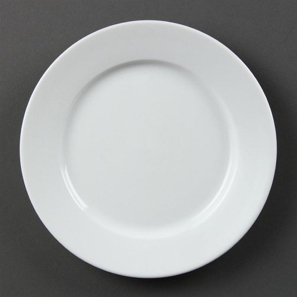 Assiette blanche OLYMPIA à bord large 20cm, UE: 12 pièces, CB479