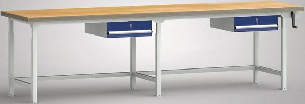 Etabli professionnel hydraulique KLW - 3000 x 800 x 750 - 950 mm L x P x H, WPHL31-30M45-E2D02