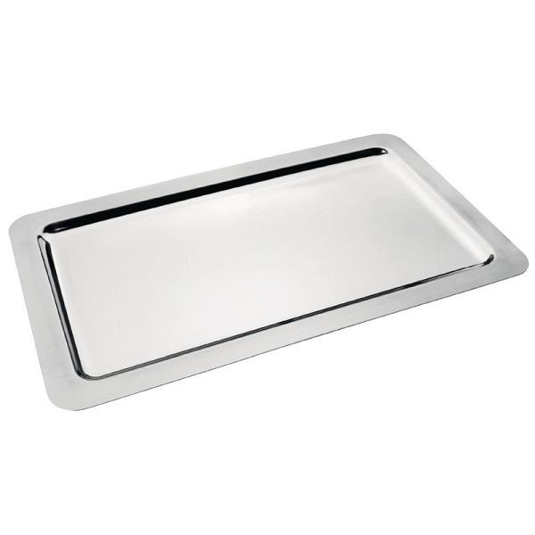 Plateau repas rectangulaire OLYMPIA en acier inoxydable GN1/1, CN599