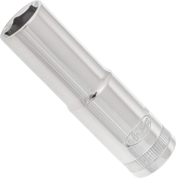 Insert de clé à douille VIGOR, long, carré creux 12,5 mm (1/2 pouce), profil à six pans extérieurs, 14 mm, V2585N