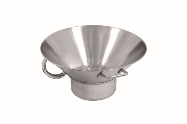 Egouttoir à frites Schneider inox, Ø400 mm, hauteur : 175 mm, 198891