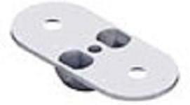 Système d'éléments EINSTECKHALTER bilatéral pour poutres en U, EL32, SB, PU : 100 pièces (10 unités de 10 pièces), 11613-00001