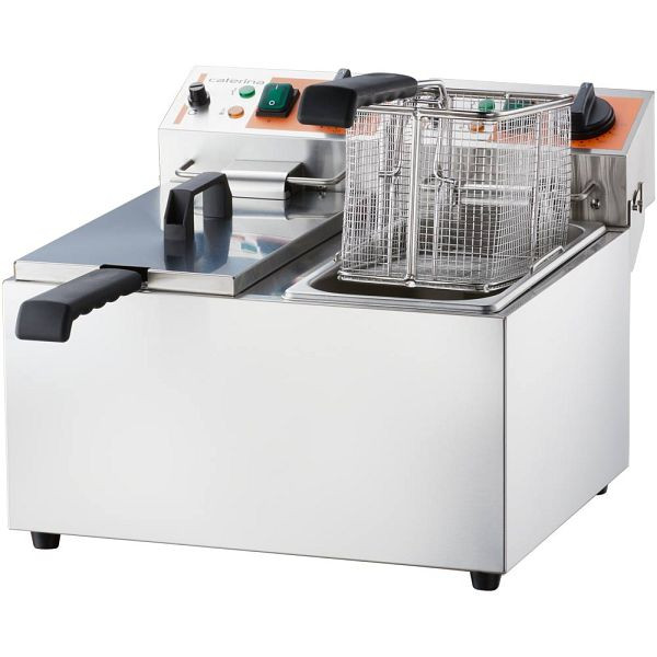 Friteuse double Caterina, 2x 5 litres, 585x430x265 mm (LxPxH), 2x 3 kW 230 V, CA2202051