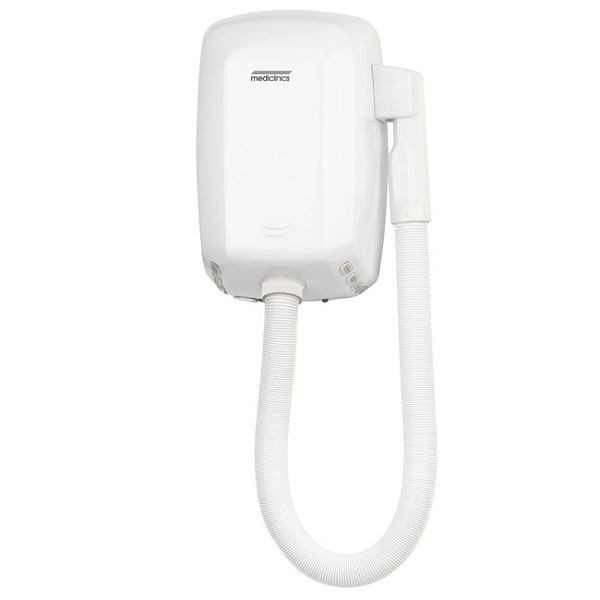 Sèche-cheveux Mediclinics Machflow avec tuyau, blanc, 206.017