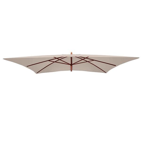 Housse de rechange Mendler pour parasol Florida, housse de rechange pour parasol, polyester 3x4m, crème, 76741