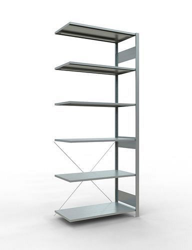Rayonnage à étagères Schulte, panneau supplémentaire, 6 niveaux de rangement, traverse, charge du compartiment 150 kg, 1006 x 536 x 2500 mm, 278698