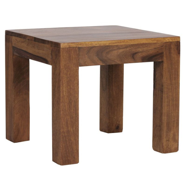 Table basse Wohnling en bois de Sesham massif 45 cm de large, WL1.204