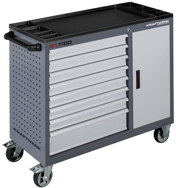 Desserte d'atelier Kraftwerk BT1100 60/40 8 tiroirs + 1 armoire, 101.318.100