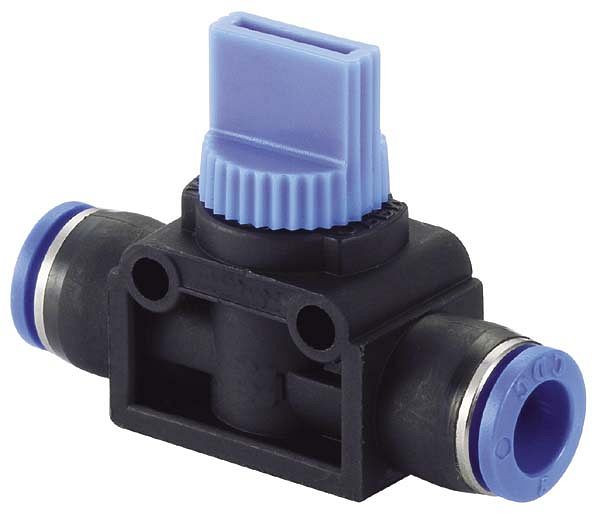 temporisateur B-HVS-12-10-KU, vanne manuelle 3/2 voies avec raccord enfichable, Ø tuyau : 12 mm, Ø tuyau : 10 mm, UE : 5 pièces, 03170165