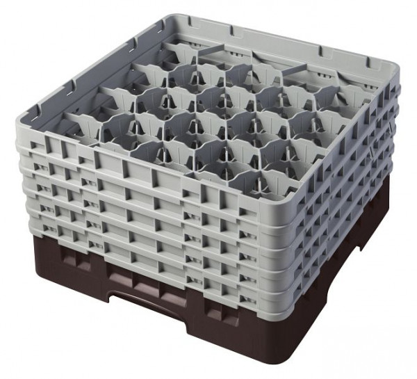 Panier de lavage Cambro 20 compartiments Camrack® 25,7 cm Marron, lot de 2, 20S958167