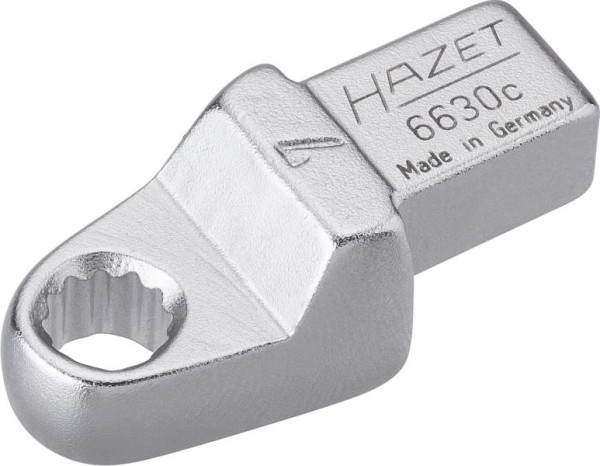 Clé polygonale à insert Hazet, insert carré 9 x 12 mm, profil de traction double hexagonal externe, 7 mm, 6630C-7