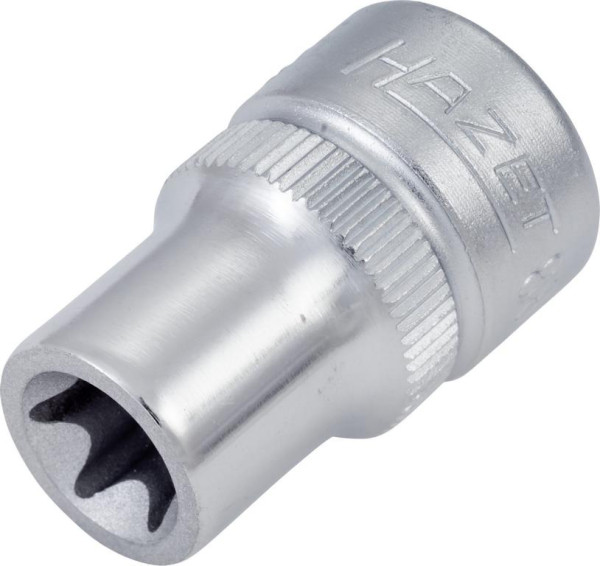 Insert pour clé à douille Hazet TORX®, carré creux 10 mm (3/8 pouce), profil extérieur TORX®, E10, avec moletage, 880-E10
