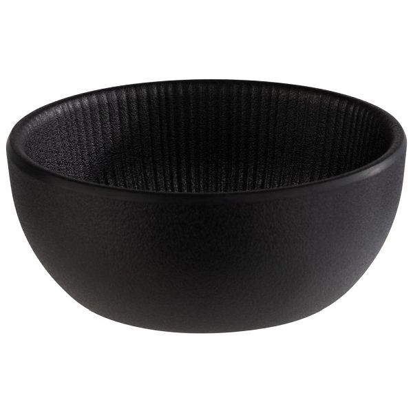 Bol APS -NERO- en noir, Ø 8,5 cm, hauteur : 3,5 cm, 0,1 litre, 85270