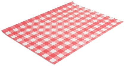 Papier ciré Contacto, motif à carreaux rouge et blanc, paquet: 500 feuilles, 4493/359