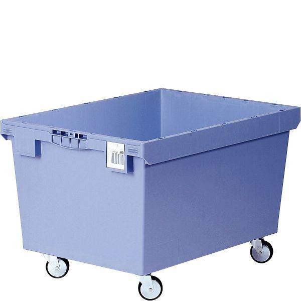 BITO conteneur réutilisable MB couvercle/barre/skid /MB 86421DRG 800x600x423 bleu pigeon, double fond RG, C0402-0091