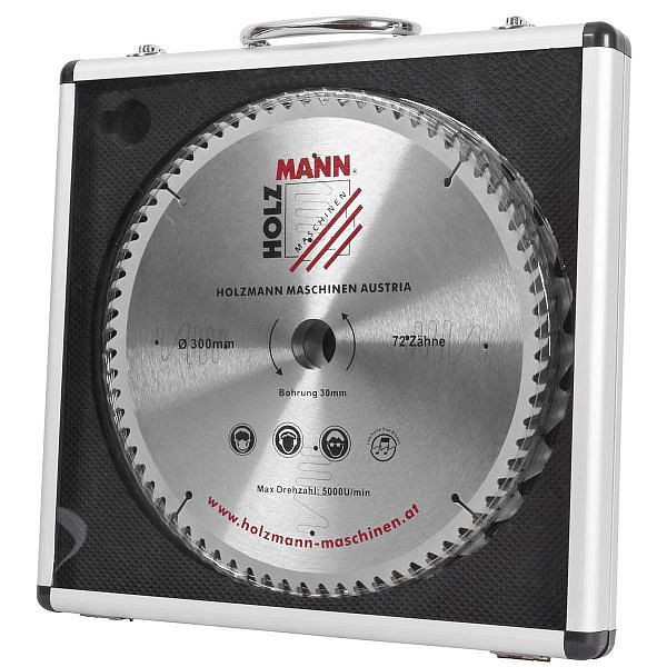 Jeu de lames de scie circulaire Holzmann HM dans un coffret en aluminium, diamètre : 300 mm, KSB300SET