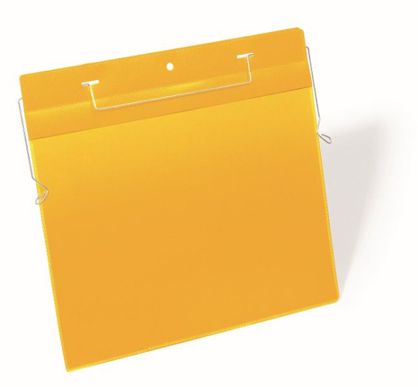 Sac à suspendre en fil DURABLE jaune, A4 paysage, paquet de 50, 175404