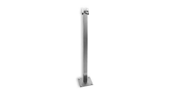 Support au sol Soehnle en acier inoxydable pour balances au sol et au sol, hauteur environ 1150 mm, 2504.20.001
