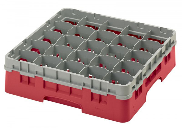 Panier de lavage Cambro 25 compartiments Camrack® 11,4 cm rouge, paquet de 5, 25S418163