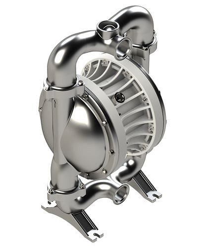 Pompe à air comprimé double membrane DENIOS PURE ATEX, 2'', en acier inoxydable / EPDM-PP / PTFE, 287-125