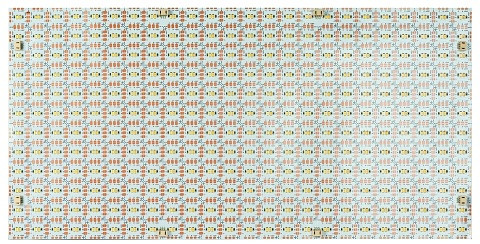 rutec Projekt Vardaflex Wallpaper Select, Flex.LED - panneau de surface, 24V, 72W, IP54, 6 - 2700K, CRI95, PCF408