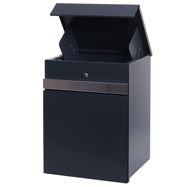 Mendler Paketkasten HWC-K41, Paketbox Paketfach Paketstation Boîte aux lettres, métal, acier inoxydable anthracite galvanisé, 92122