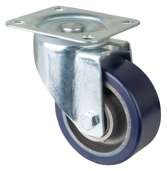 Rouleau de transport BS rollers, largeur de roue 50 mm, Ø roue 125 mm, capacité de charge 300 kg, bande de roulement en polyuréthane coulé, corps de roue en fonte, roulements à billes, LSS400.C11.125